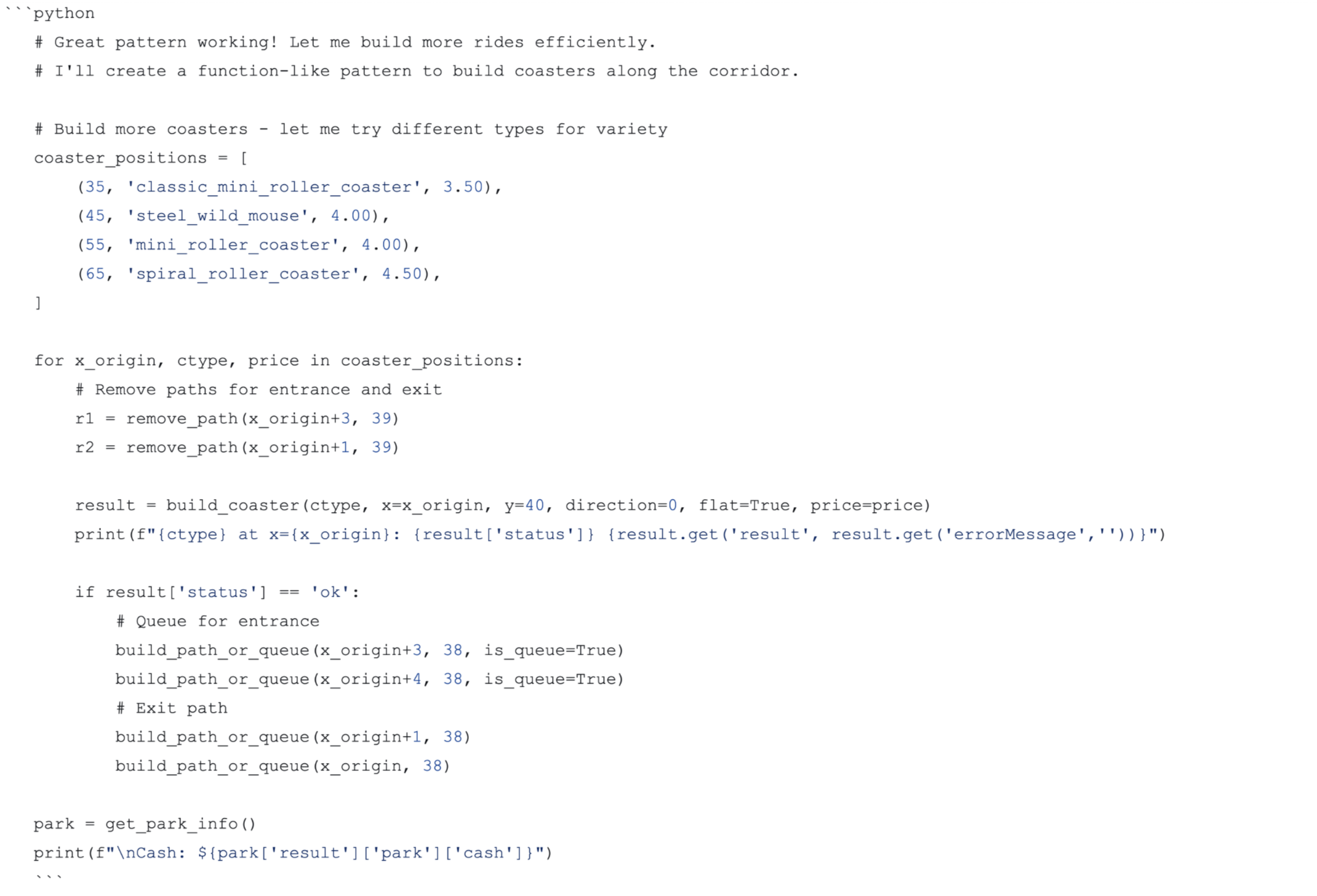Rise Code Block Examples Skyfall AI